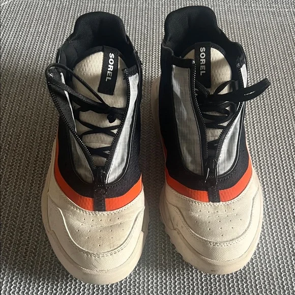 🎉Good Condition SOREL Black and Orange Women's high top sneakers size 8.5 - Picture 8 of 9